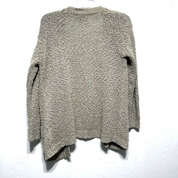 Forever 21 Cardigan Sweater Tan Brown 3/4 Sleeve Knit Open Front Womens sz Small - Picture 7 of 7
